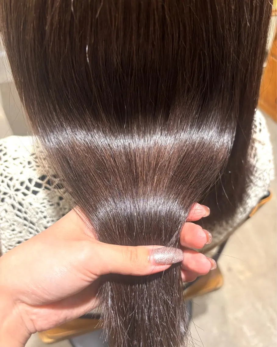 ミディアム ヘアカラー 小木曽 里華のヘアスタイル