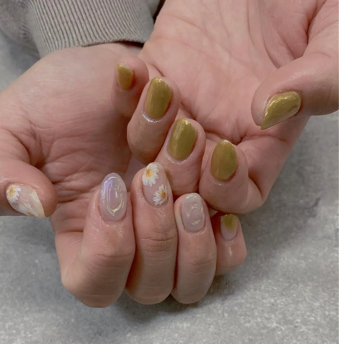 ネイル フラワーネイル ハンドネイル ハンドケア FASTNAIL PLUS 新宿店のネイルデザイン