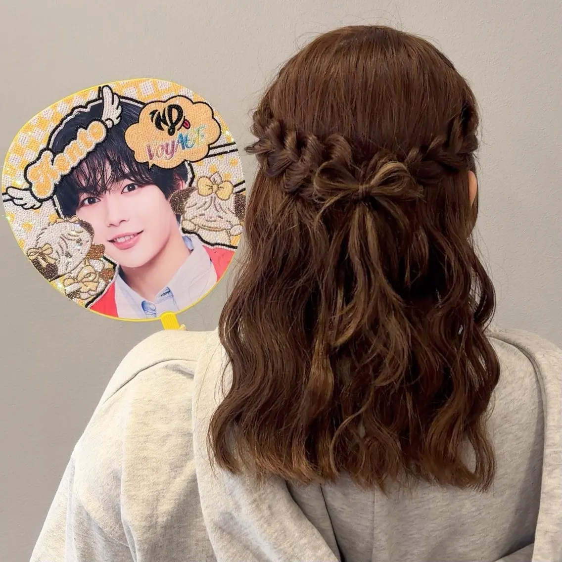ヘアアレンジ ハーフアップ ヘアセット 顔周り/ガーリー /ヘアメ/あつはのヘアスタイル