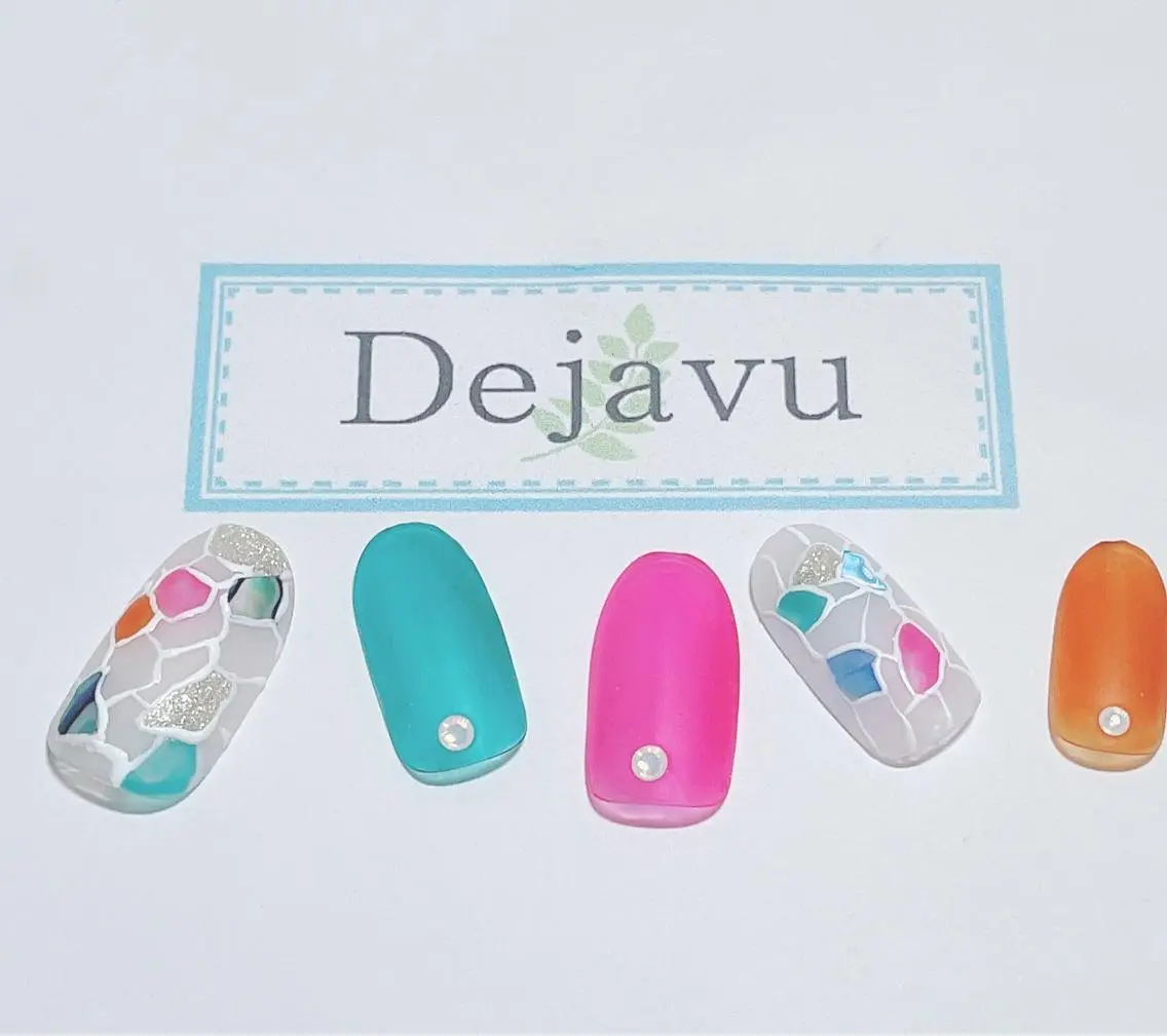 ネイル アートネイル 夏ネイル Nail salon Dejavu 🌿のネイルデザイン