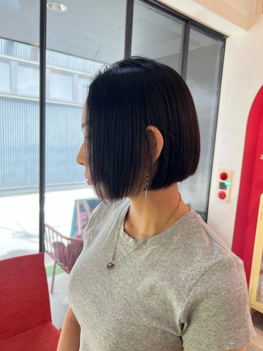 ショート ボブ カット 浅井 大雅のヘアスタイル