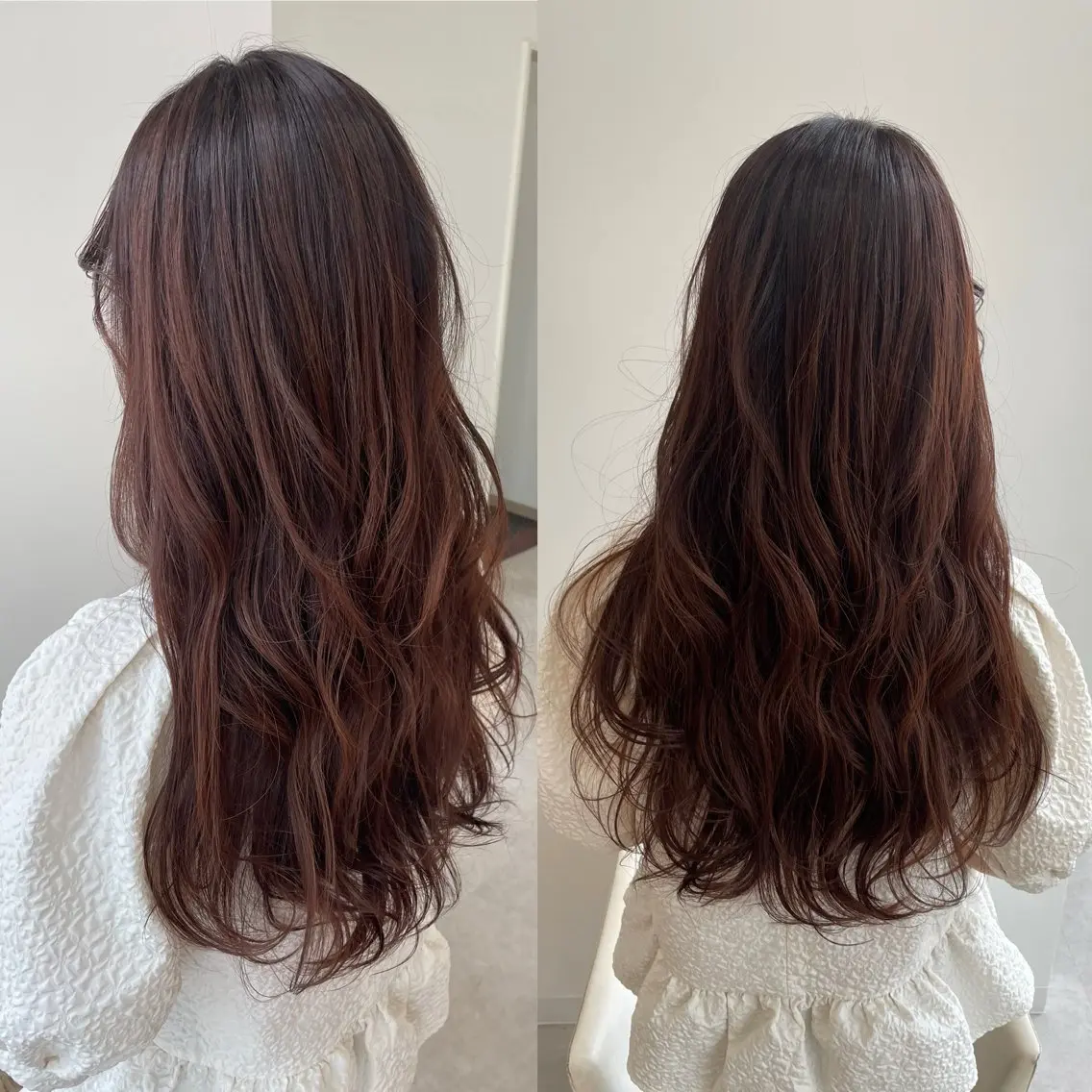 ロング カラー ベージュカラー ピンクカラー ピンクベージュ 葭葉 久美子のヘアスタイル
