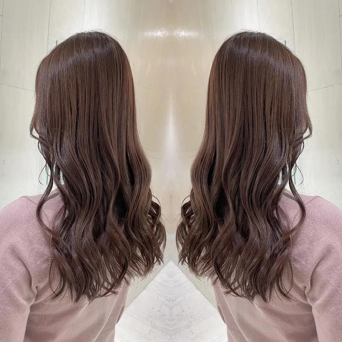 ロング カラー アッシュ 透明感カラー バイオレットカラー 外国人風カラー レイヤーカット カット ヘアカラー トリートメント 河合秀明/ショート /ボブ/レイヤーのヘアスタイル
