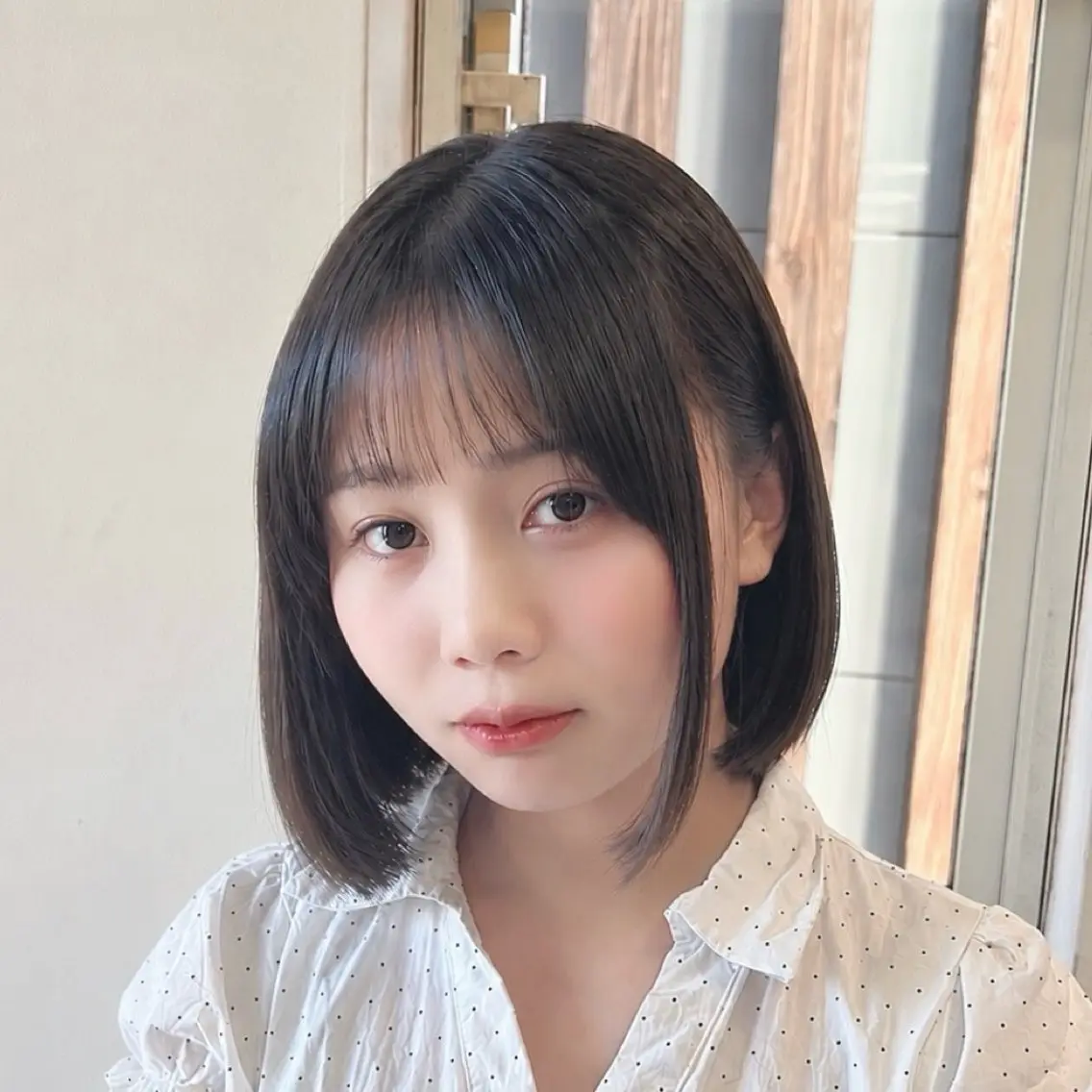 ショート パーマ 縮毛矯正 ストレートパーマ 縮毛矯正 白阪 真子のヘアスタイル