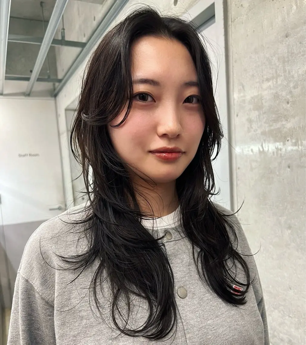 ロング カット ヘアカラー ハッシュカット カシマハヤトのヘアスタイル