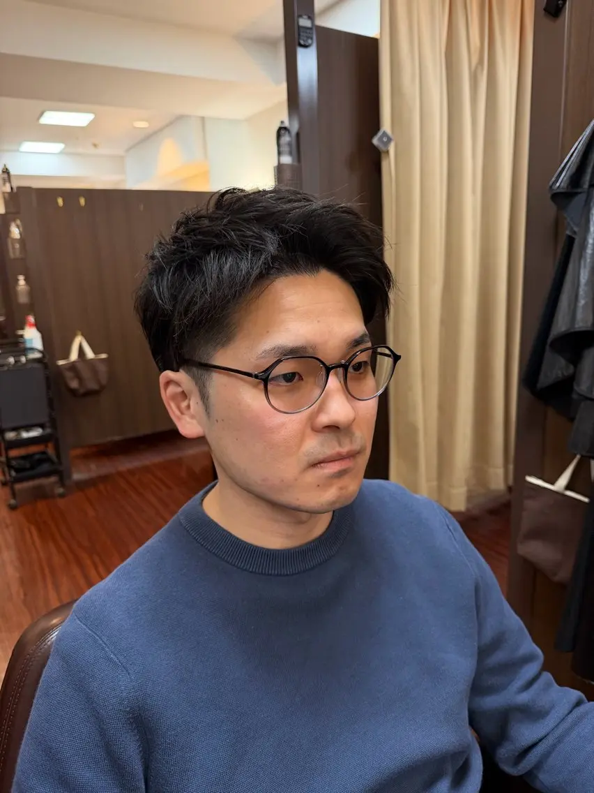 ショート メンズ カット ヘアセット 糸山 仁のヘアスタイル