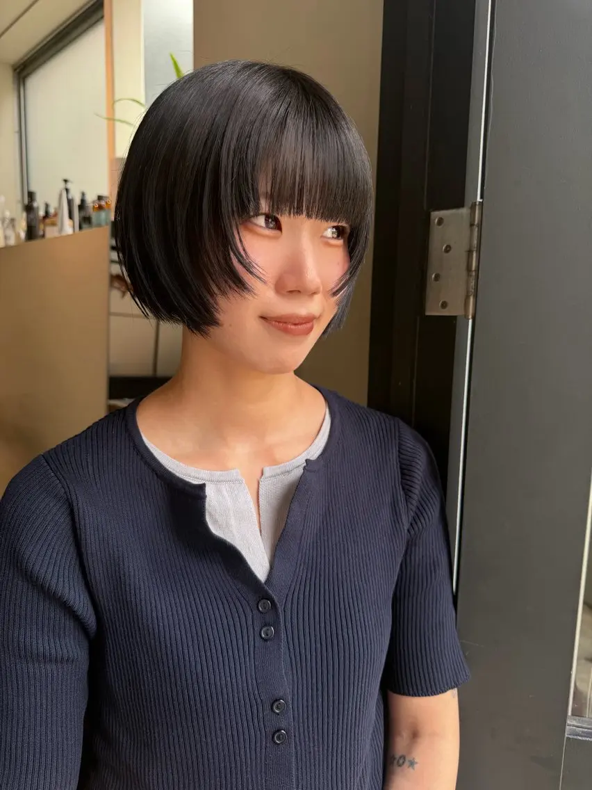 ショート カット かえで👗 ボブ/パーマのヘアスタイル