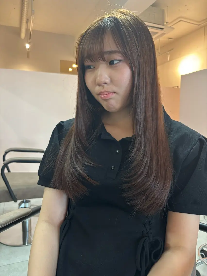 ロング ハイレイヤー レイヤーカット nico麻生　長谷川 裕月のヘアスタイル
