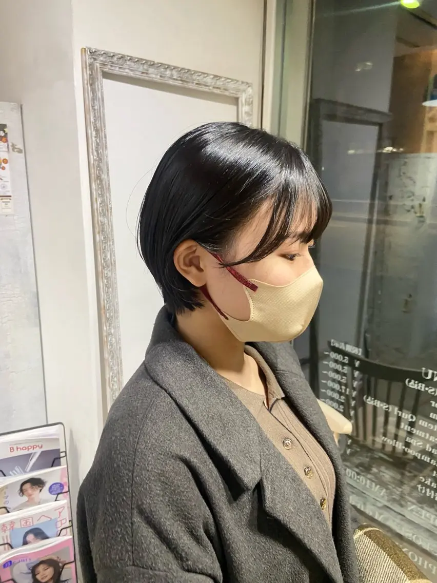 ショート まつ あみのヘアスタイル