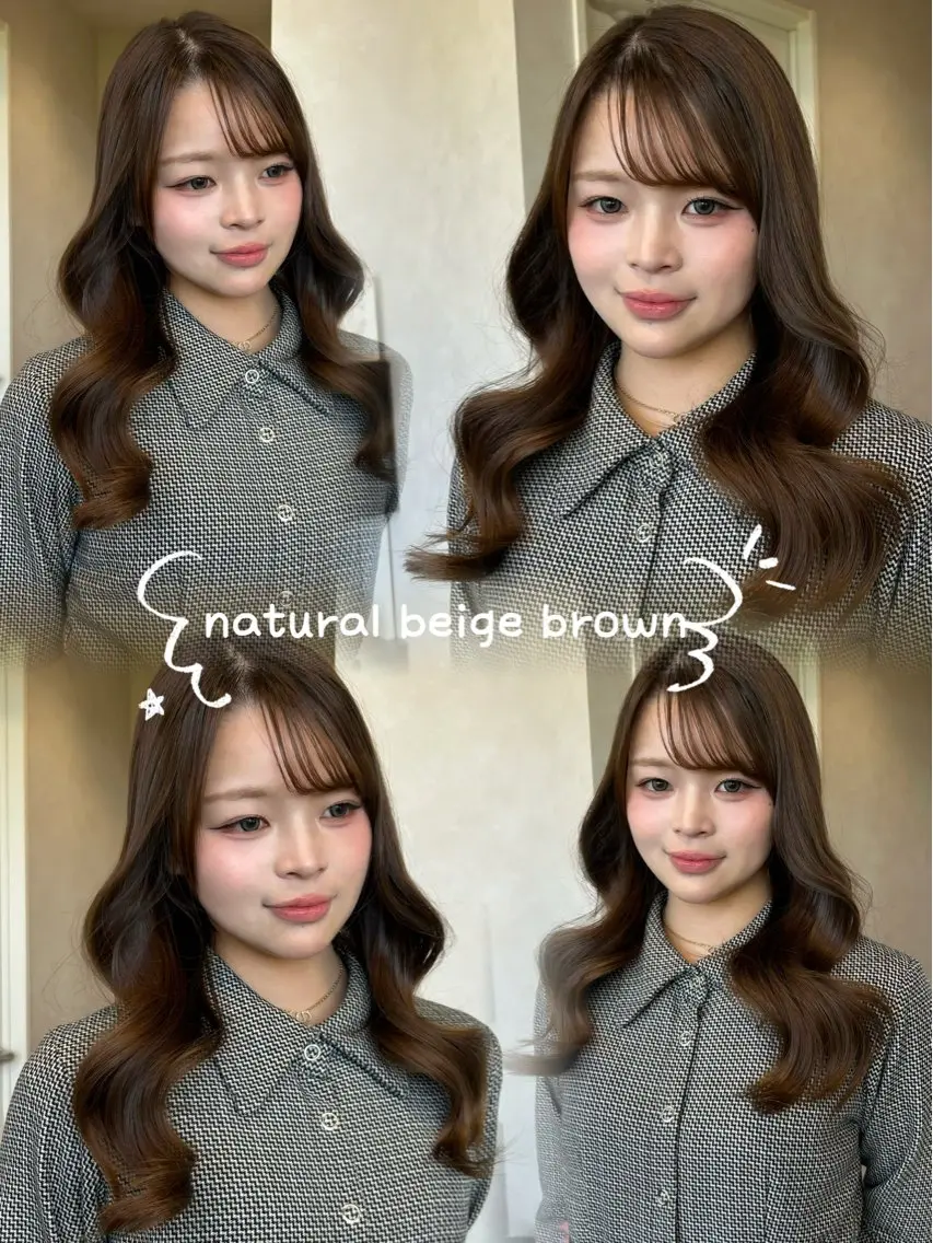 ロング カラー ヘアカラー トリートメント 透明感カラー🍯 髪質改善🫧 野々愛のヘアスタイル