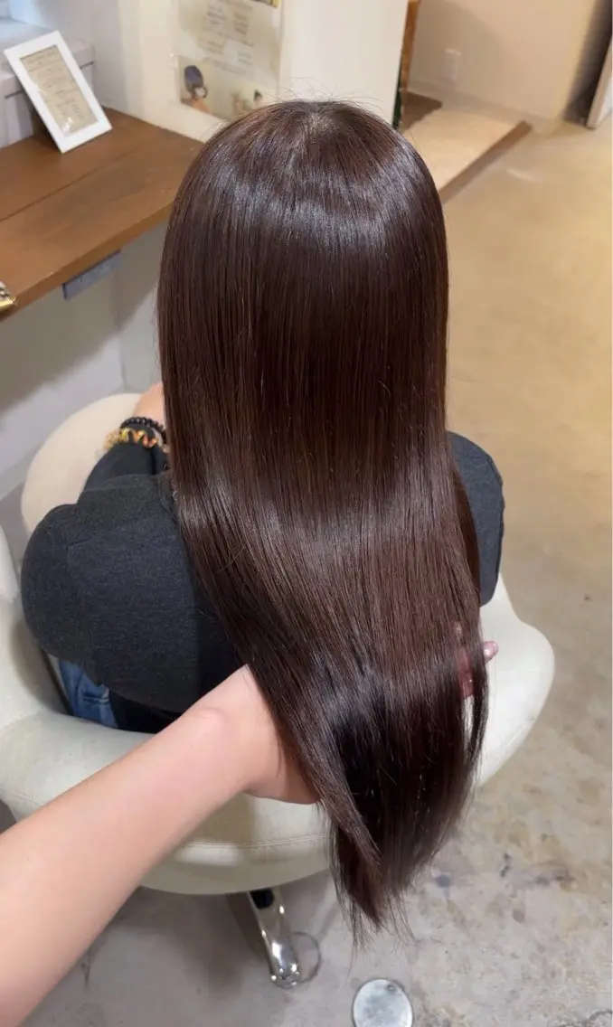 ロング 松田 羽未のヘアスタイル