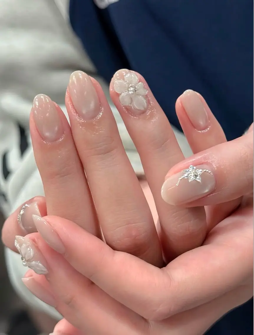 ネイル アートネイル フレンチネイル ジェルネイル 韓国ネイル 持ち込み ハンドネイル CHAIKO ANA.CHUOのネイルデザイン