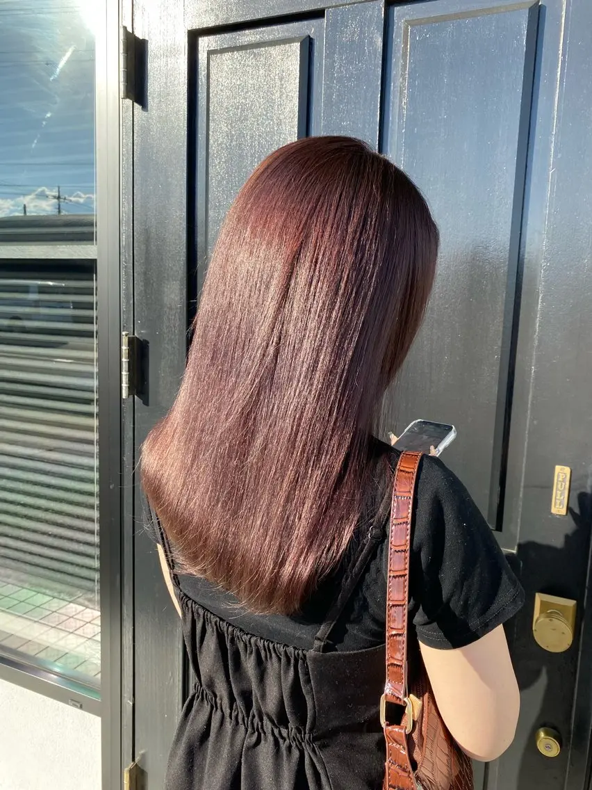 ブリーチなし艶っぽワンカラー💞の写真