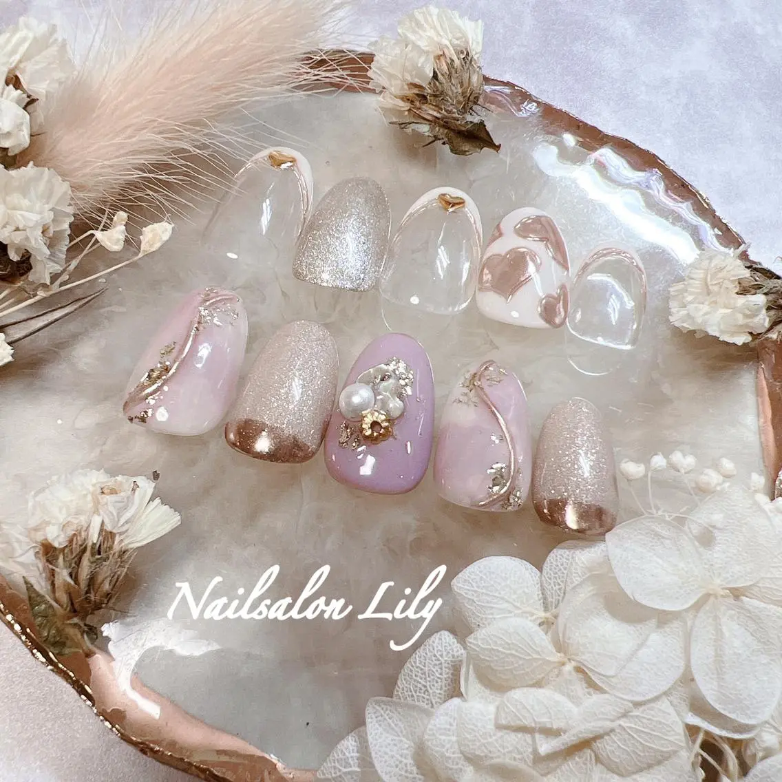 ネイル ハンドネイル Lily*nail 🌻Mii🌻のネイルデザイン