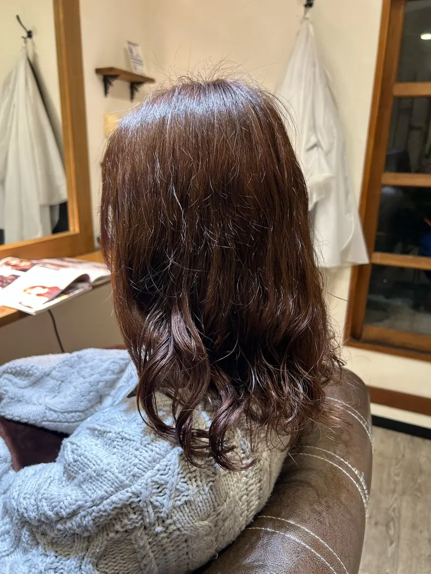 セミロング パーマ セミロングパーマ 鈴木 香奈のヘアスタイル