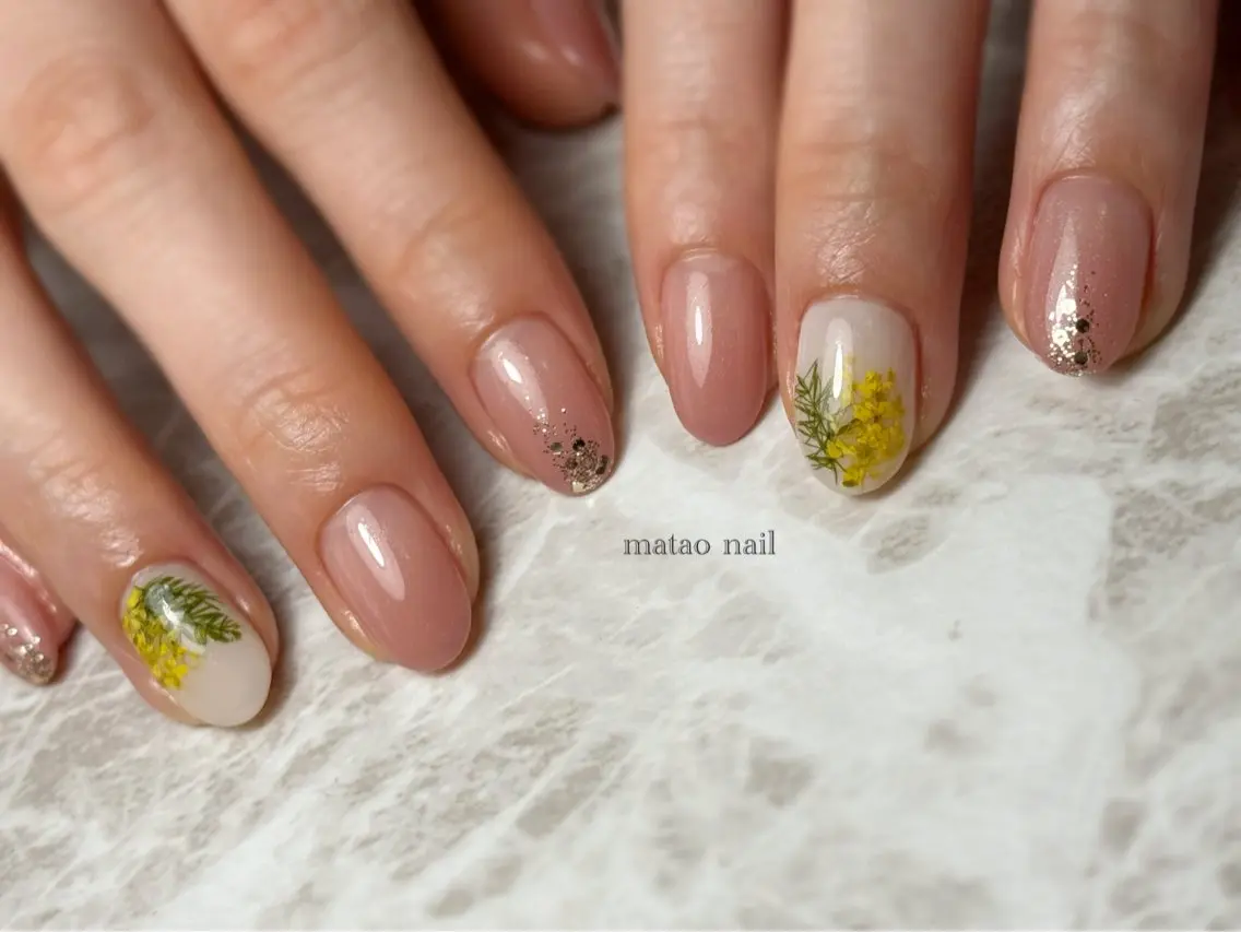 ネイル グラデーション シンプルネイル ハンドネイル フットネイル matao nailの眉毛・アイブロウイメージ