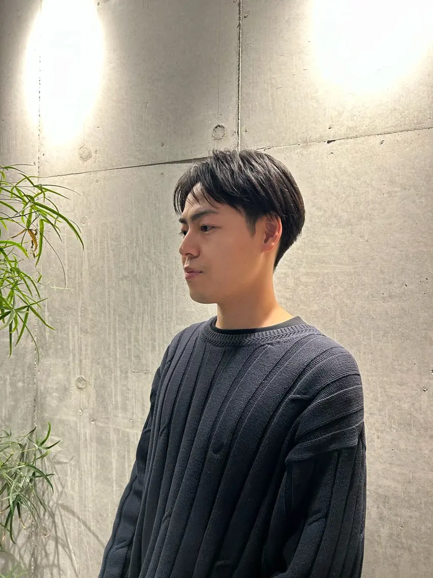 ショート メンズ 刈り上げ 伸ばしかけ カット 葉月/ボブ/ 透明感カラー／中目黒のヘアスタイル