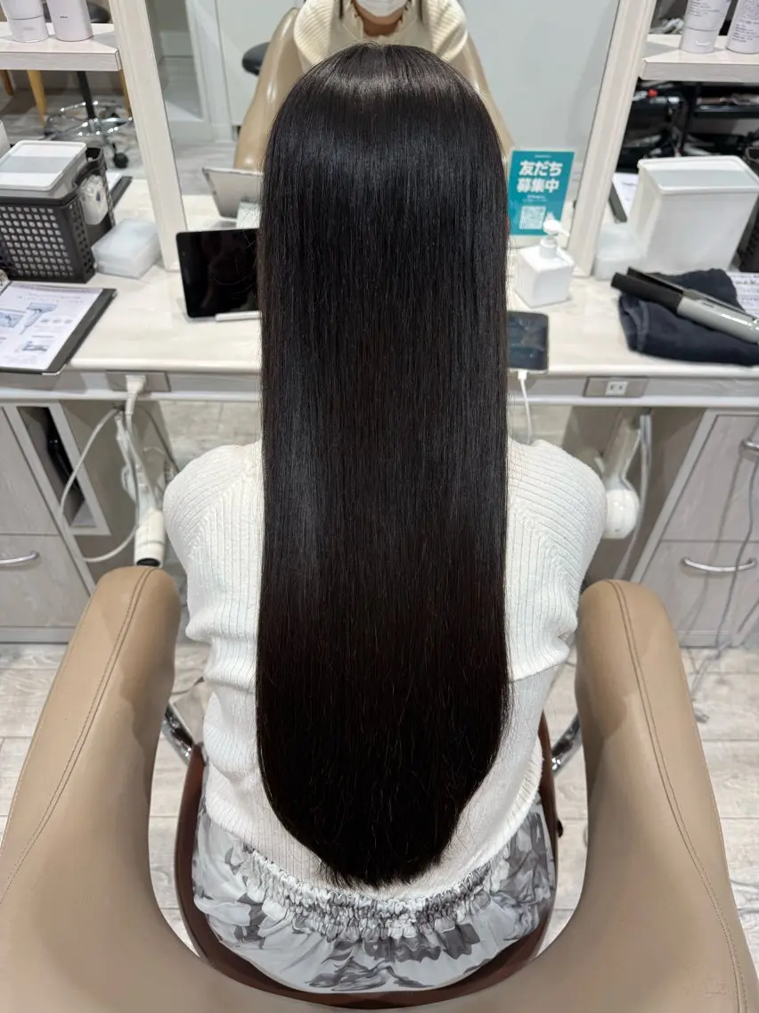 ロング 縮毛矯正 🎀mika モデル募集中🎀のヘアスタイル