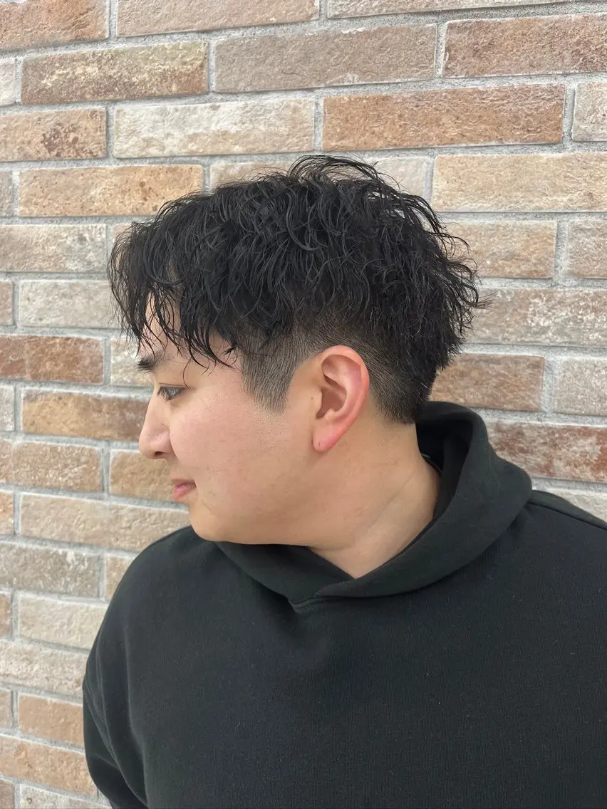 メンズカット+ツイストスパイラルパーマの写真