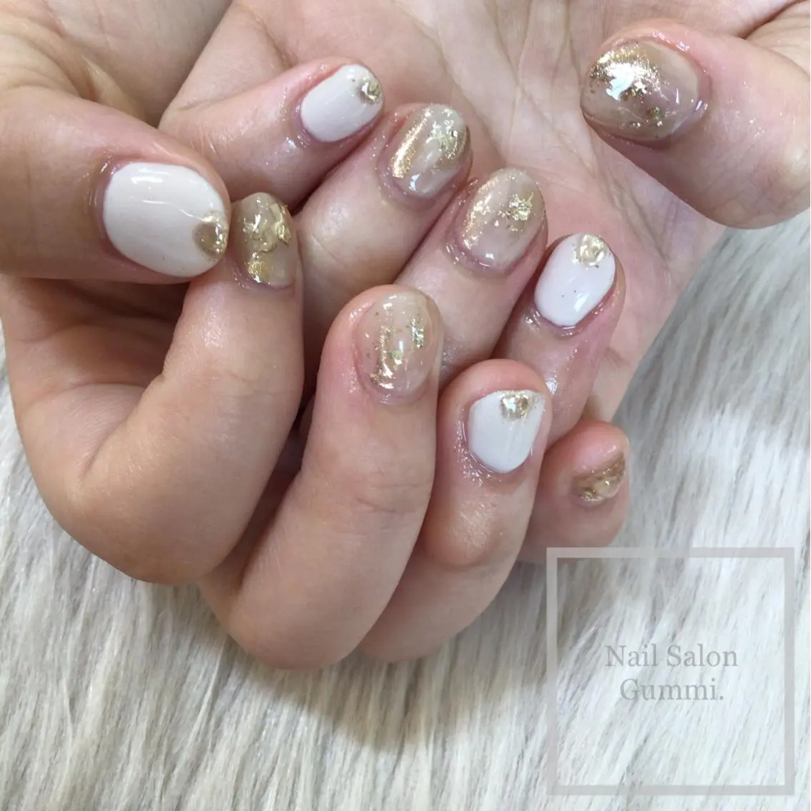 ネイル キラキラネイル 韓国ネイル ラメ(グリッター) ミラーネイル 持ち込み Nail Salon Gummi.のネイルデザイン