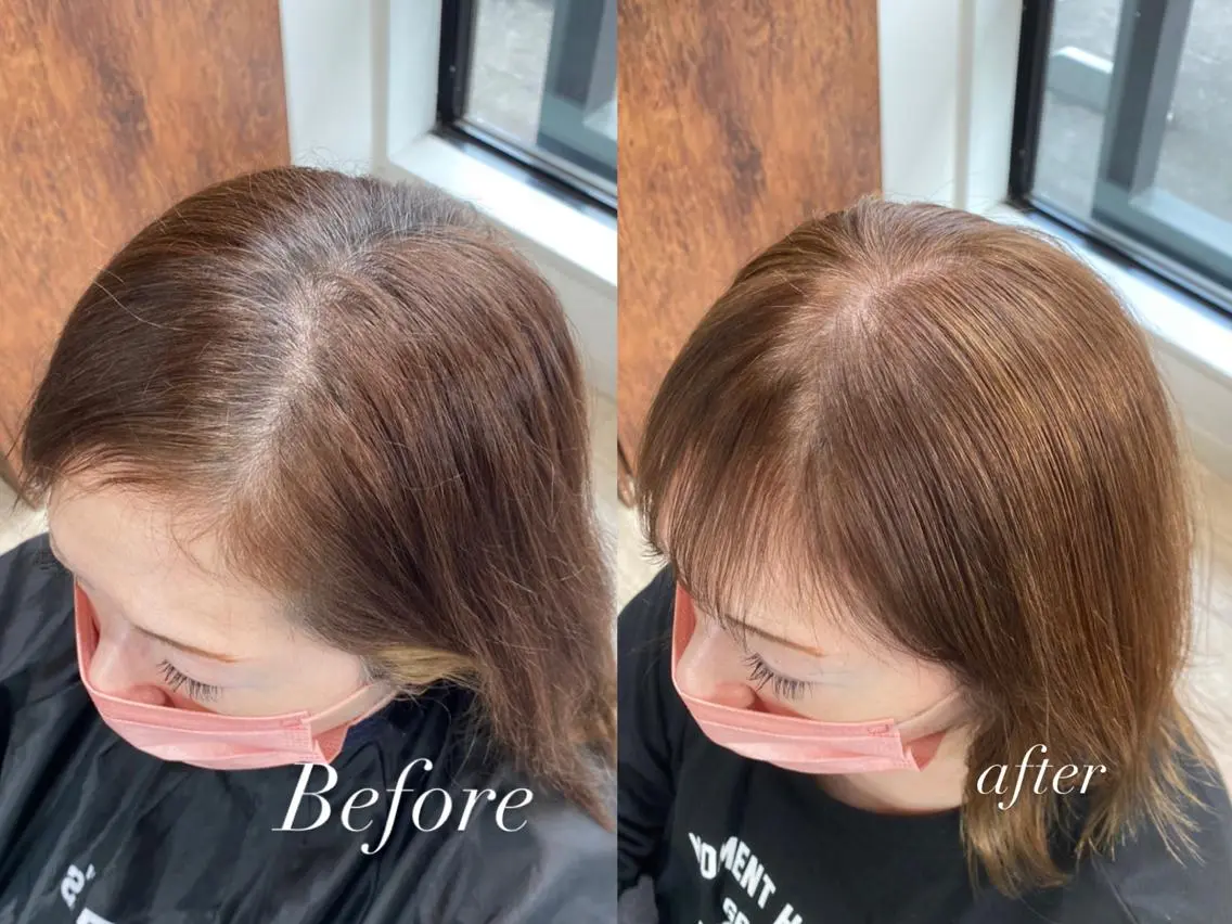ミディアム 髪質改善 メンズパーマゆうひのヘアスタイル