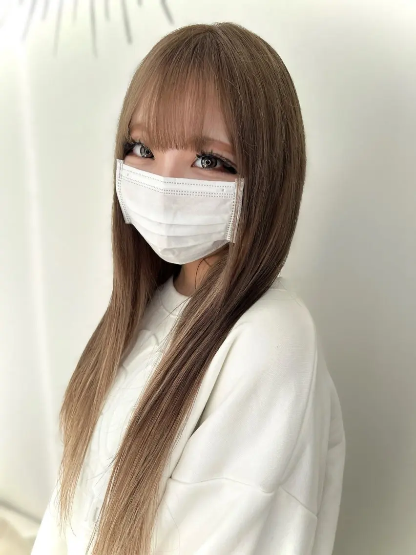 ロング カラー ブリーチ エクステ ヘアカラー エクステ 今村公介 ブリーチ特化、派手髪のヘアスタイル