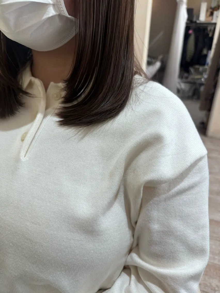 ミディアム カラー アディクシーカラー イルミナカラー 髪質改善 レイヤーカット トリートメント カット ヘアカラー トリートメント 新越谷noble店長 松本拓也▶◀*.のヘアスタイル