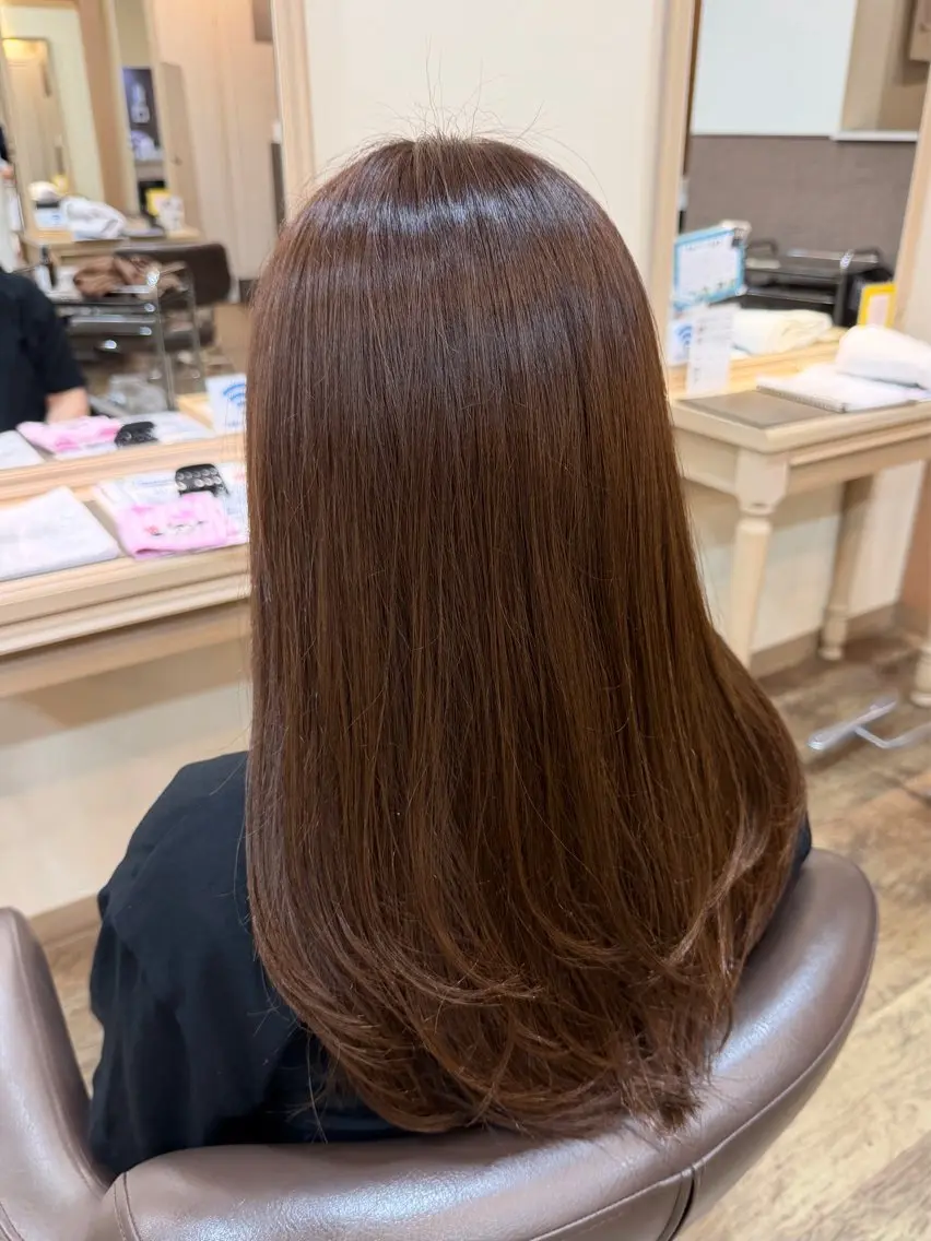 ロング カット ヘアカラー 杉田 花乃のヘアスタイル