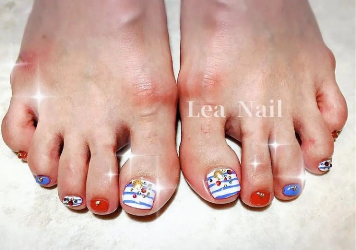 ネイル フットネイル Lea Nailのネイルデザイン