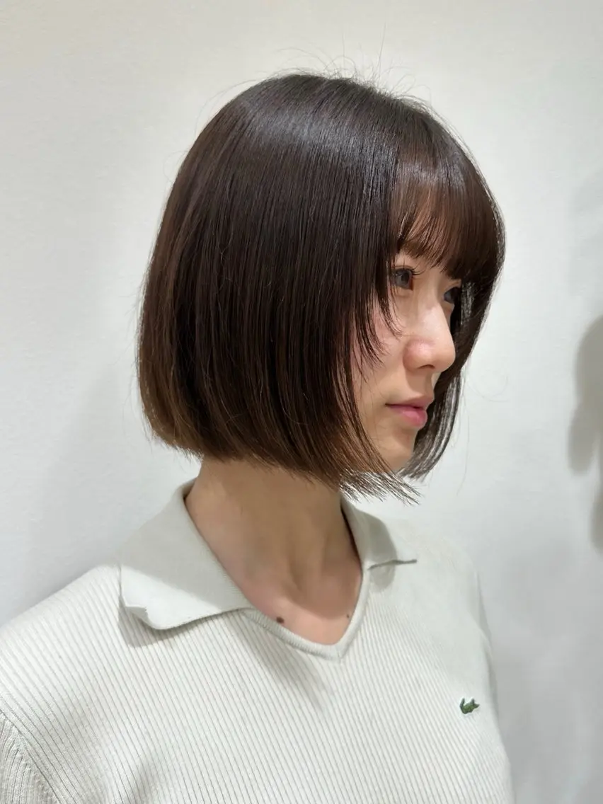 ショート レイヤーカット ブリーチ/ストレート /パーマモデル募集のヘアスタイル
