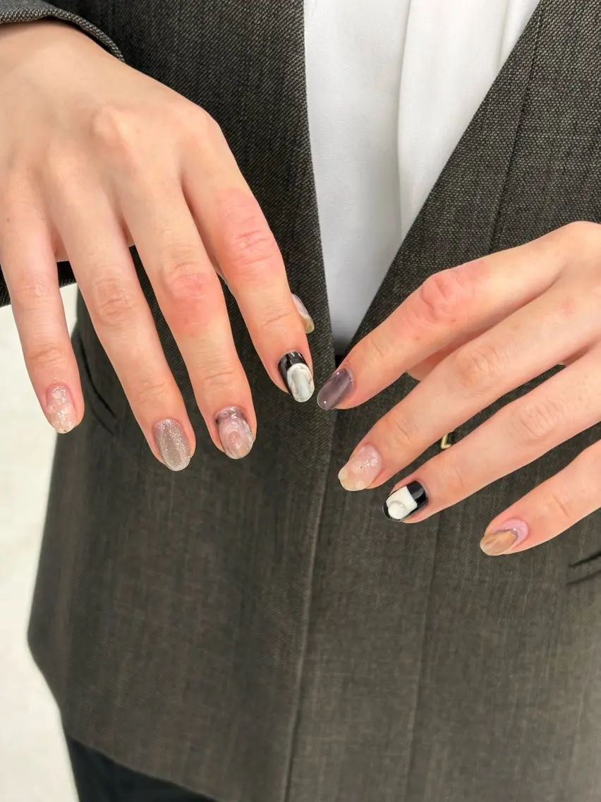 ネイル ハンドネイル filonnail yui_ニュアンスのネイルデザイン