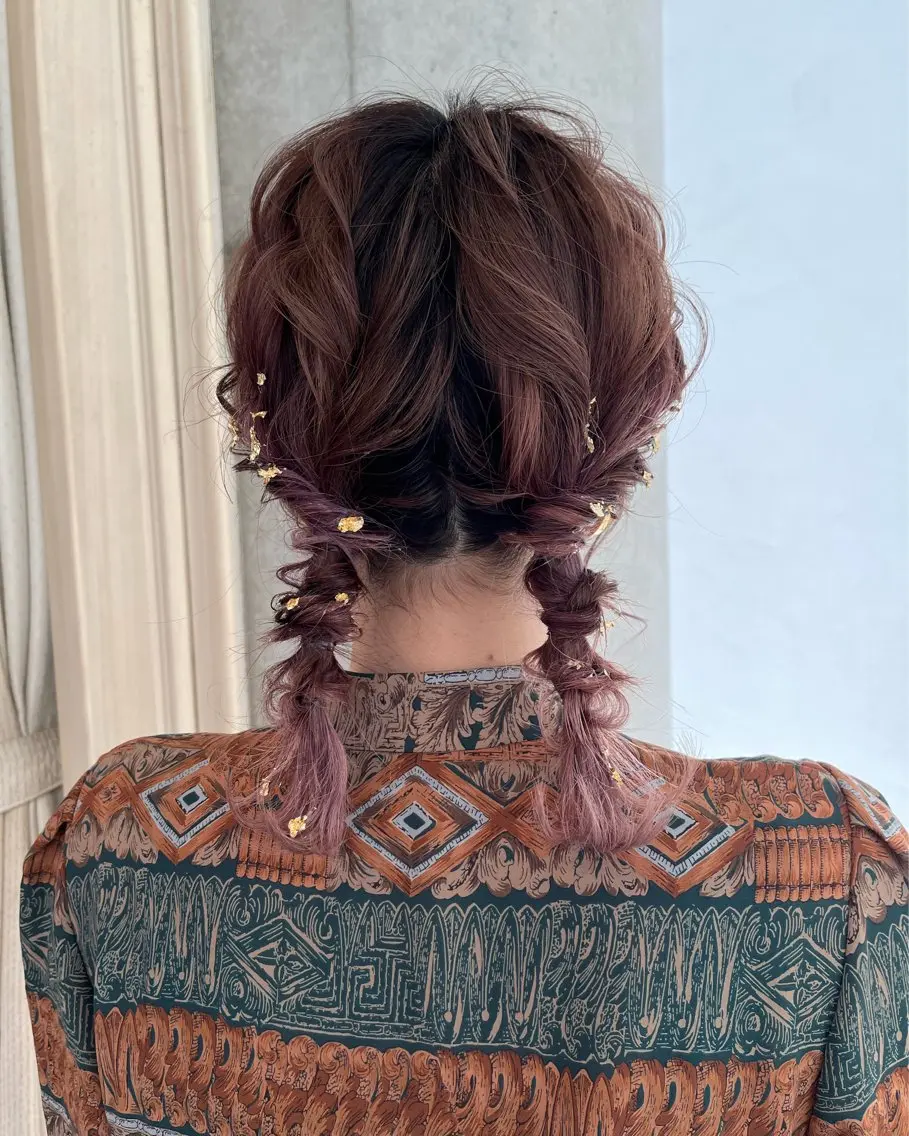 ヘアアレンジ ツインテール ヘアセット サソウ ユリエ🥥のヘアスタイル
