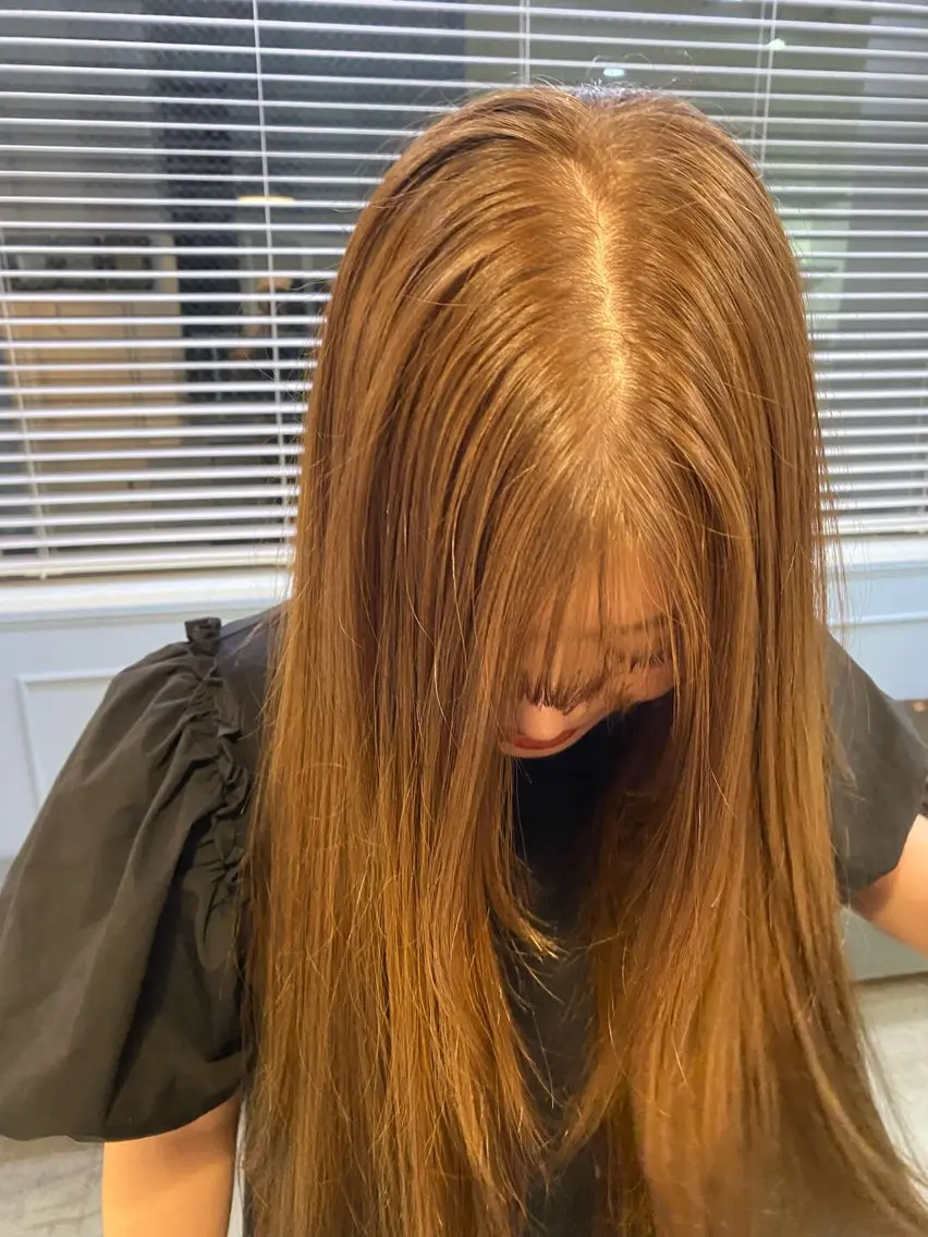 ロング ヘアカラー GINZARay2 風本朱里🐥のヘアスタイル
