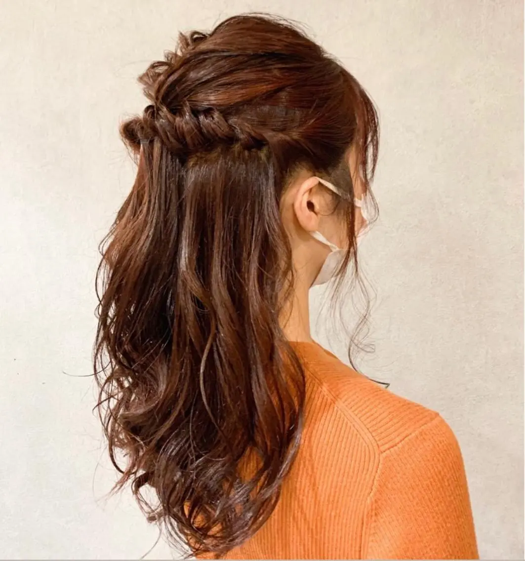 ロング カラー ヘアアレンジ カット ヘアカラー トリートメント 似合わせカット/ 艶カラー/いらみなのヘアスタイル