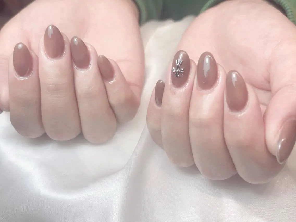 ネイル ワンカラーネイル salon de Tiara 碧のネイルデザイン