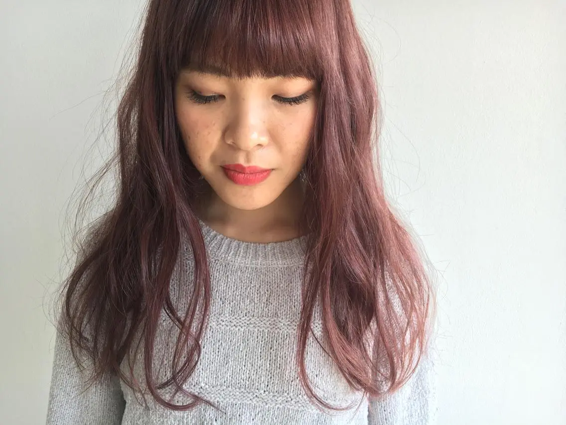 ロング カラー ヘアアレンジ ピンクカラー マンツーマン施術🦋 ayajuのヘアスタイル