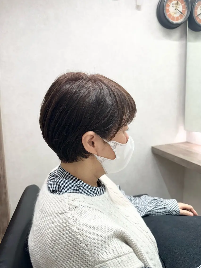 ショート カラー ショートボブ ボブ 似合わせカット ショートヘア 柳井 健太のヘアスタイル
