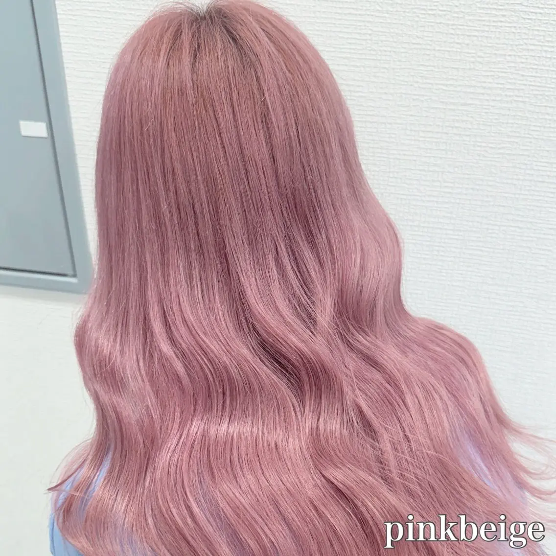 セミロング カラー ヘアアレンジ ベージュカラー ピンクカラー ピンクベージュ 🫧モテる💗ダメー ジレスハイトーン🫧のヘアスタイル