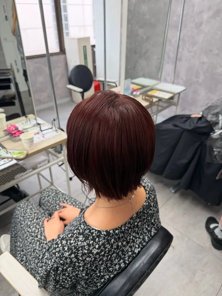 ショート ヘアカラー Riko🐰💗/ モテ艶髪《本厚木》のヘアスタイル