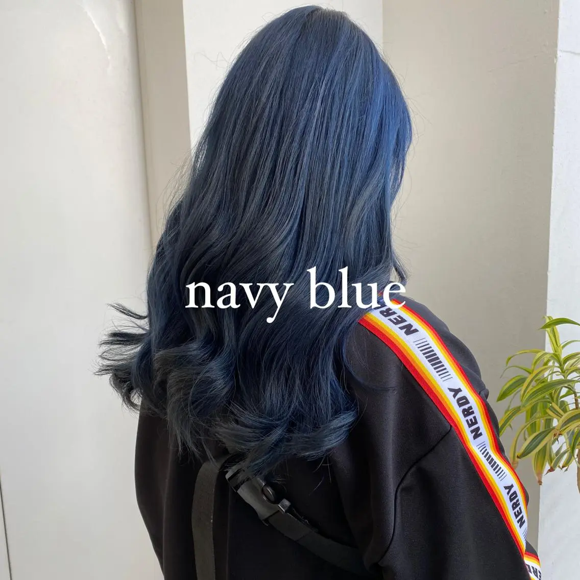 ロング カラー ブルーカラー ネイビーカラー ヘアカラー トリートメント ヘアセット 絶対カワイイ保証💕 カワノチヒロのヘアスタイル