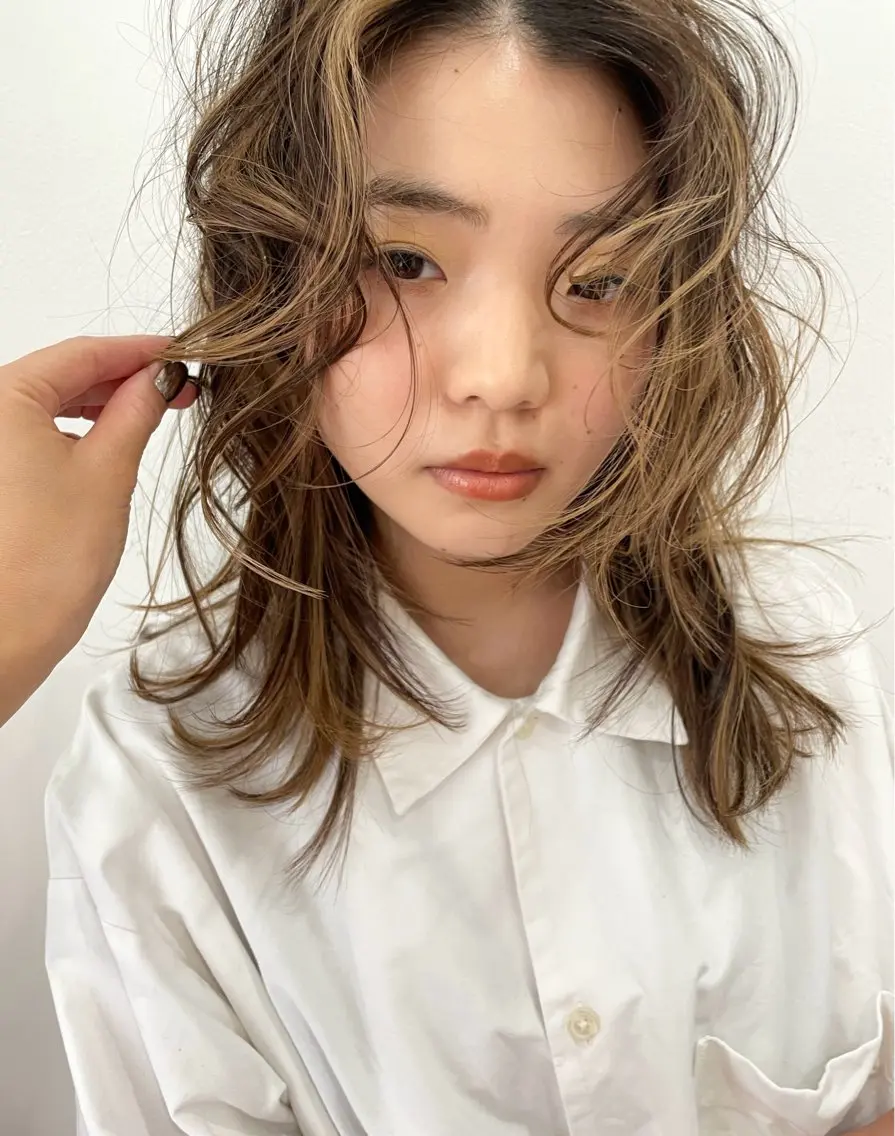 ミディアム HIBIKI/原宿 ハッシュカット🪄のヘアスタイル