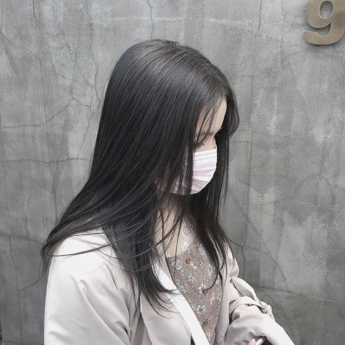 ミディアム カラー ダークシルバー シルバー カット ヘアカラー 髪質改善/縮毛矯正 /DAIKIのヘアスタイル