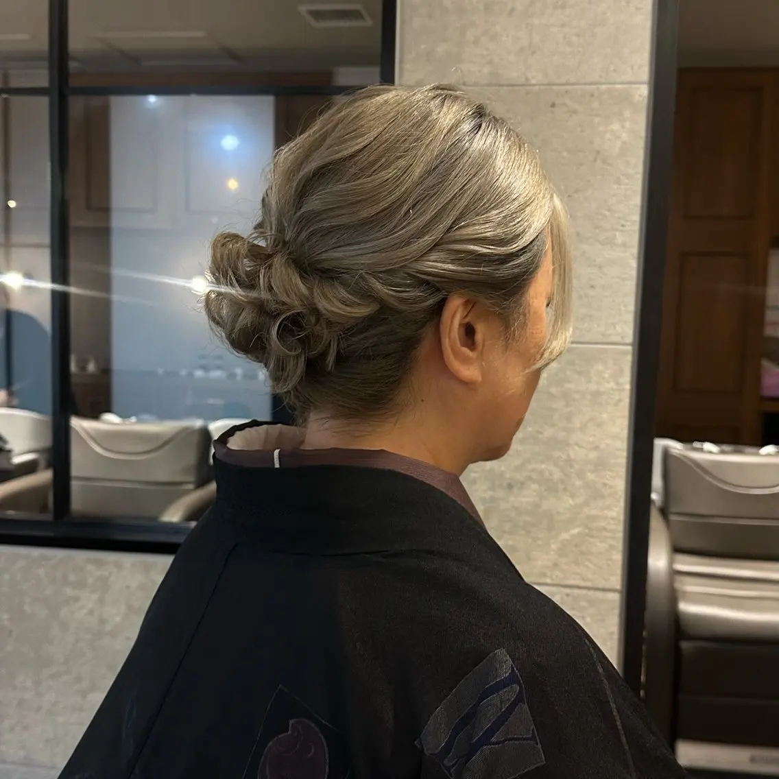 ミディアム ヘアアレンジ ヘアセット ヘアアレンジ/顔周り /銀座🌼みねのヘアスタイル