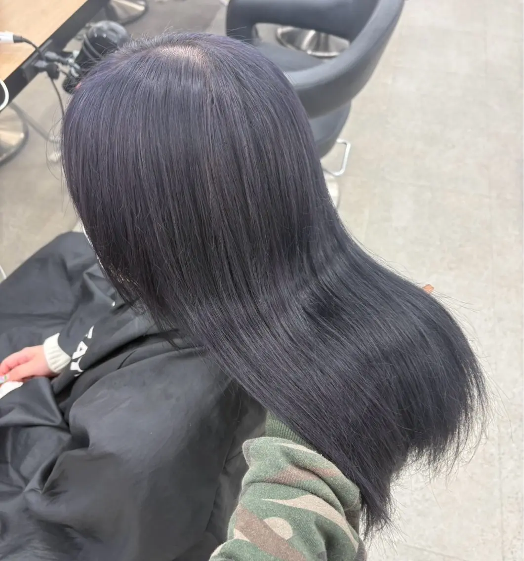 ロング ヘアカラー miku/ラベンダー 透明感カラー🪻❤︎のヘアスタイル