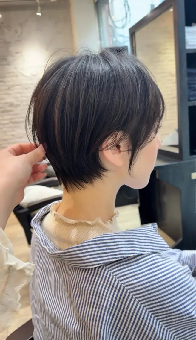 ショート 似合わせカット ショートヘア 似合わせカット/心斎 橋/ヘアセットのヘアスタイル