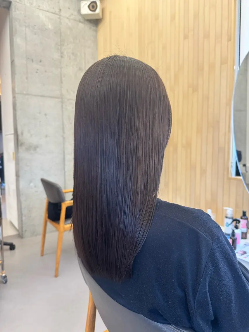 ロング カラー ブラウンカラー ラベンダーカラー ヘアカラー トリートメント 【髪質改善】 kasumi🌷🌷のヘアスタイル