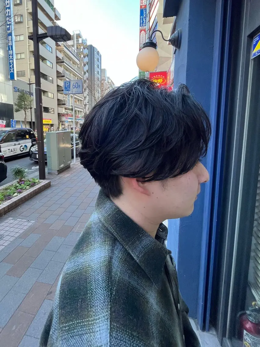 パーマ メンズ カット パーマ ヤシロケンタ メンズ特化のヘアスタイル