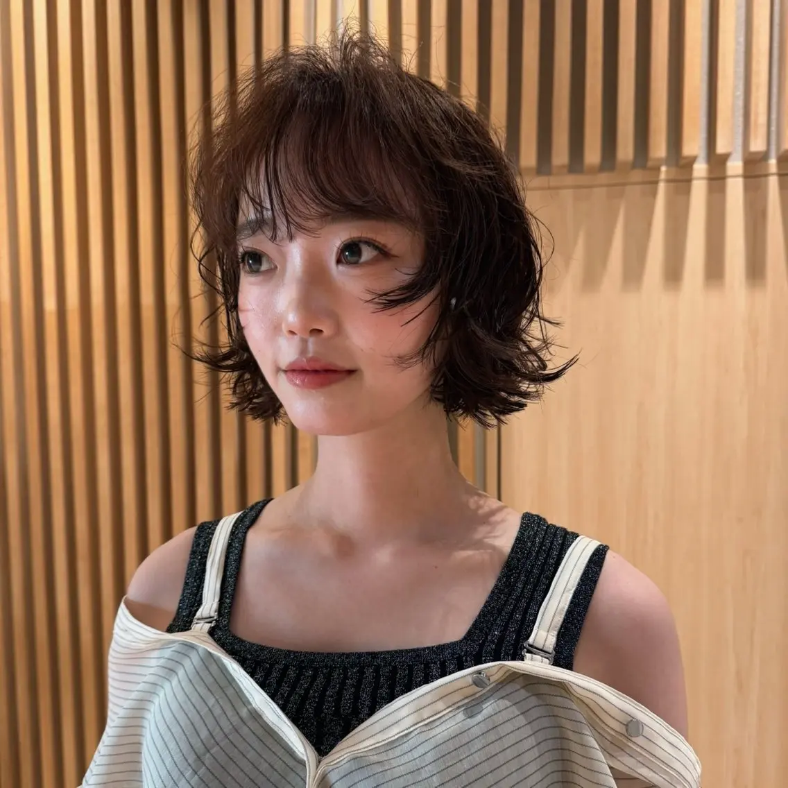 ミディアム カラー 似合わせカット カット トリートメント レイヤー/髪質改善 Lond ambreのヘアスタイル