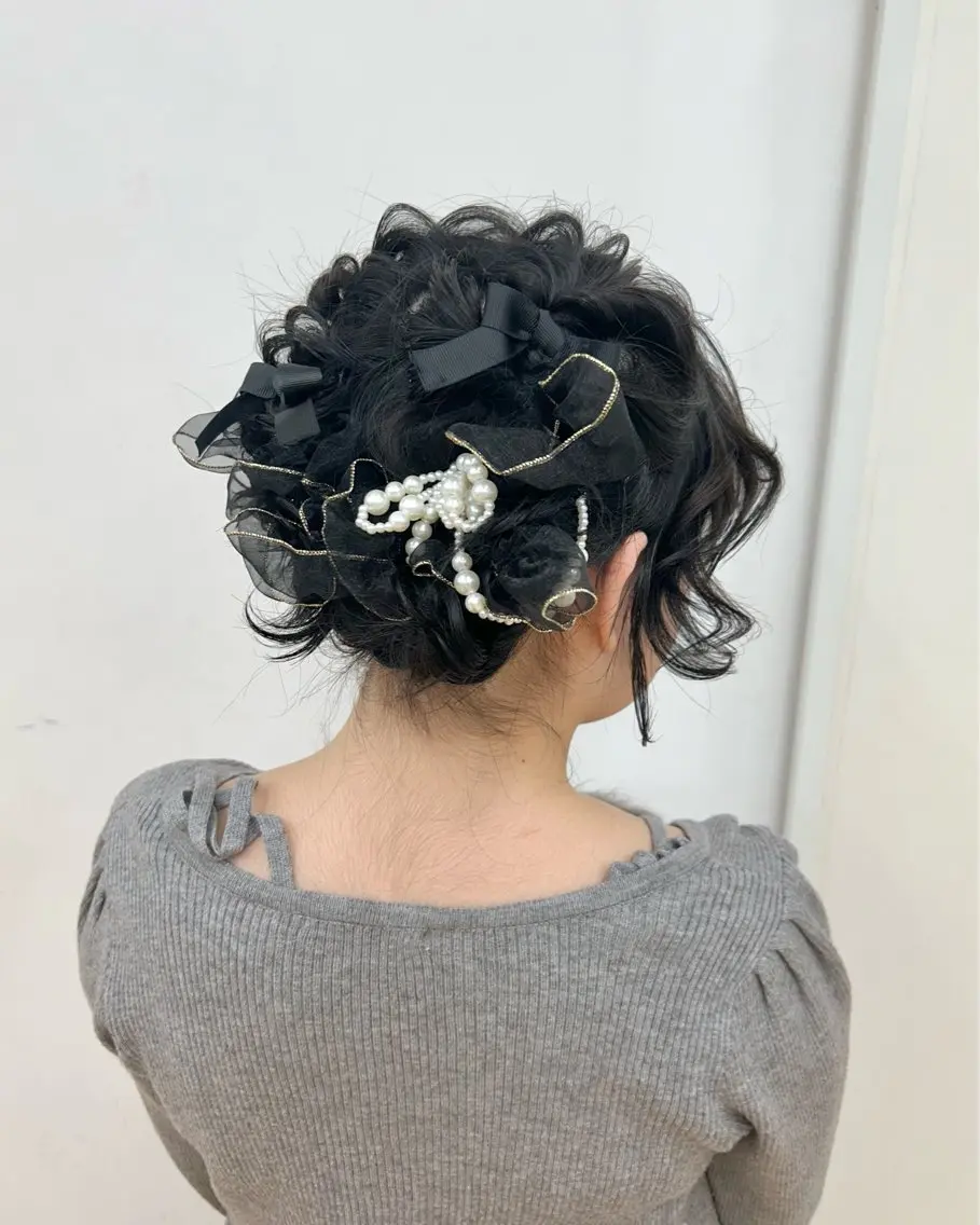 ミディアム ヘアアレンジ ボブ ウルフカット 美髪縮毛 COCOROのヘアスタイル