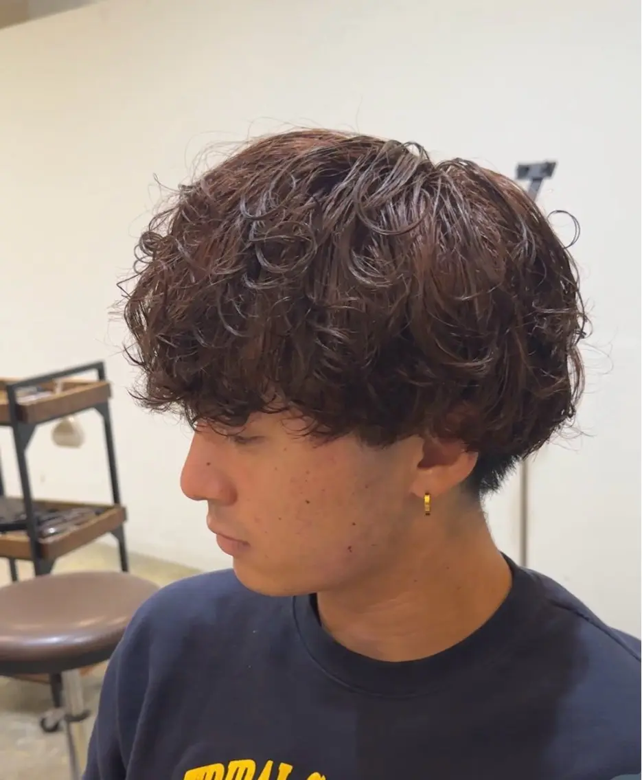 メンズ メンズパーマ特化 三宅陸斗のヘアスタイル